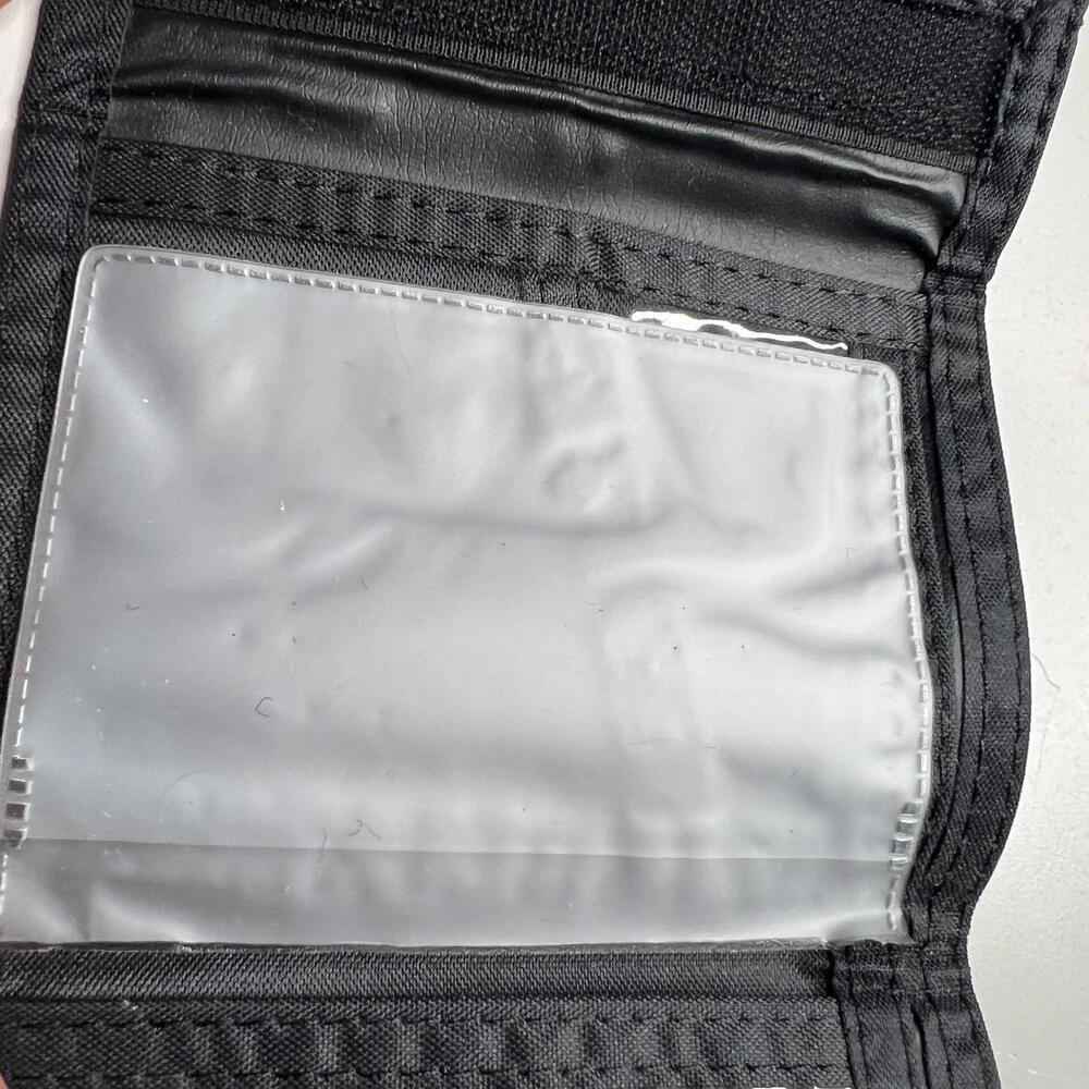 Vintage Poison Open Up And Say Ahh Tri-Fold Wallet Black 80s Rock Band - Picture 4 of 5
